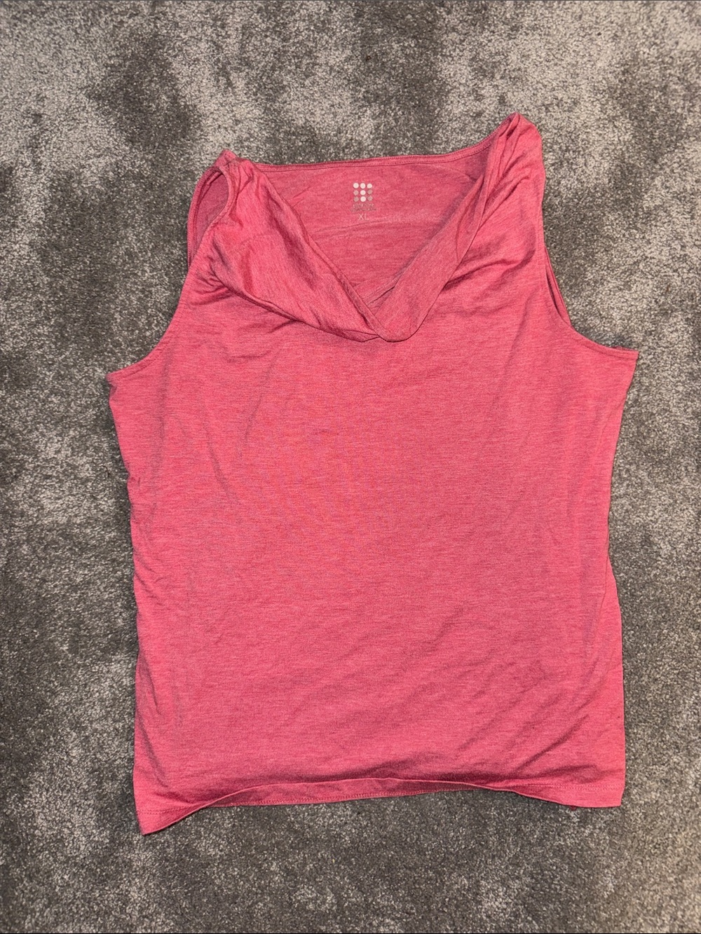 Title Nine Heathered Rose Cowl Neck Tank